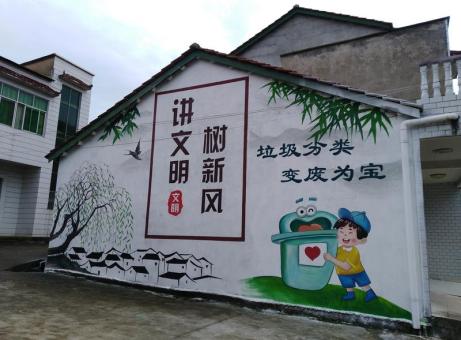 方城墙绘是现在流行的墙体广告