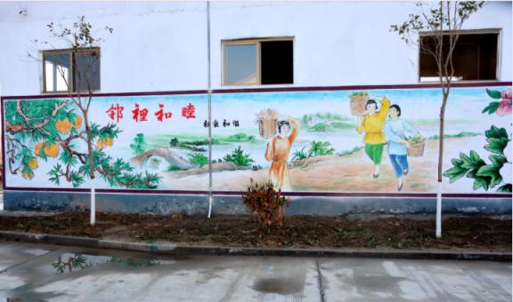 方城乡镇文化墙 乡风文明焕发新活力